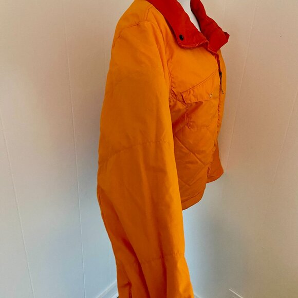 Columbia Western Lmd Edition Reversible Jacket Pearl Snap Orange Med VTG Coat - Picture 16 of 16